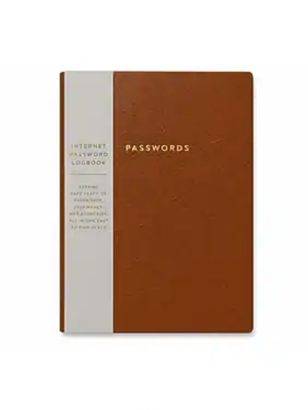 ECCOLO Internet Password Keeper Compact Hardcover Logbook A-Z Tabs Faux Leather